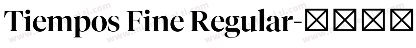 Tiempos Fine Regular字体转换
